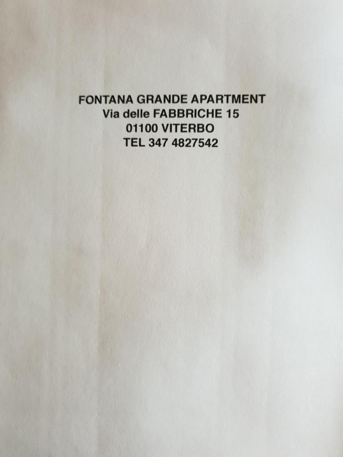 Fontana Grande Apartment Viterbe Extérieur photo
